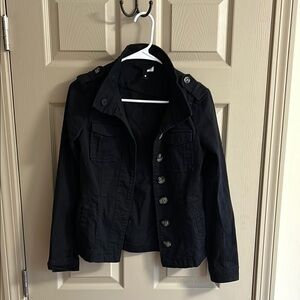 Women's Black Button-Up Jacket